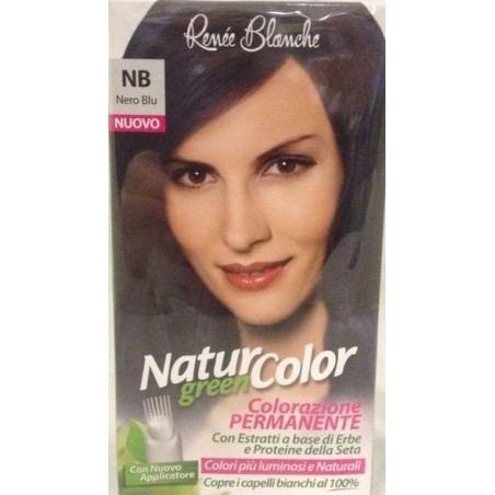 capelli neri blu naturali