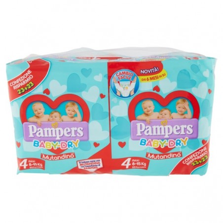 cassette Collega Groet Pampers - Baby Dry Mutandino - 46 Diapers Double Pack Size 4 Maxi 8-15 Kg