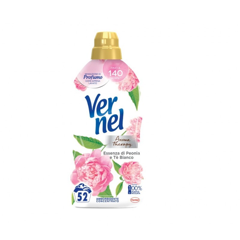 VERNEL - Aromatherapy+ Essenza Di Peonia E Tè Bianco - Ammorbidente  Concentrato 700 Ml