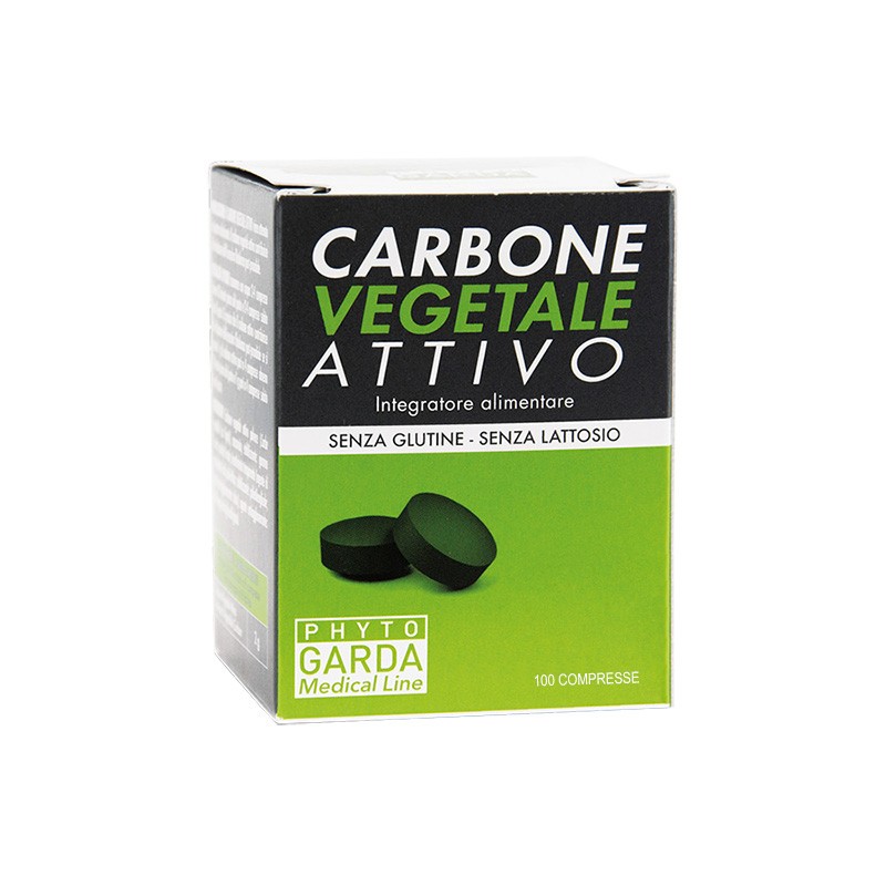 Carbone Vegetale Attivo - Intestinal Health Supplement 100 tablets