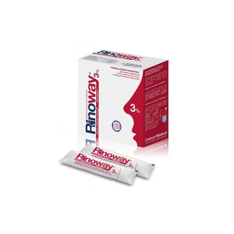 ENVICON MEDICAL - Rinoway 3% - Hypertonic salts for nasal shower 30 sachets