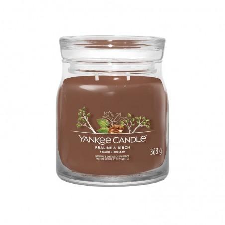 YANKEE CANDLE - Praline & Birch - Signature Scented Candle Medium 368 g