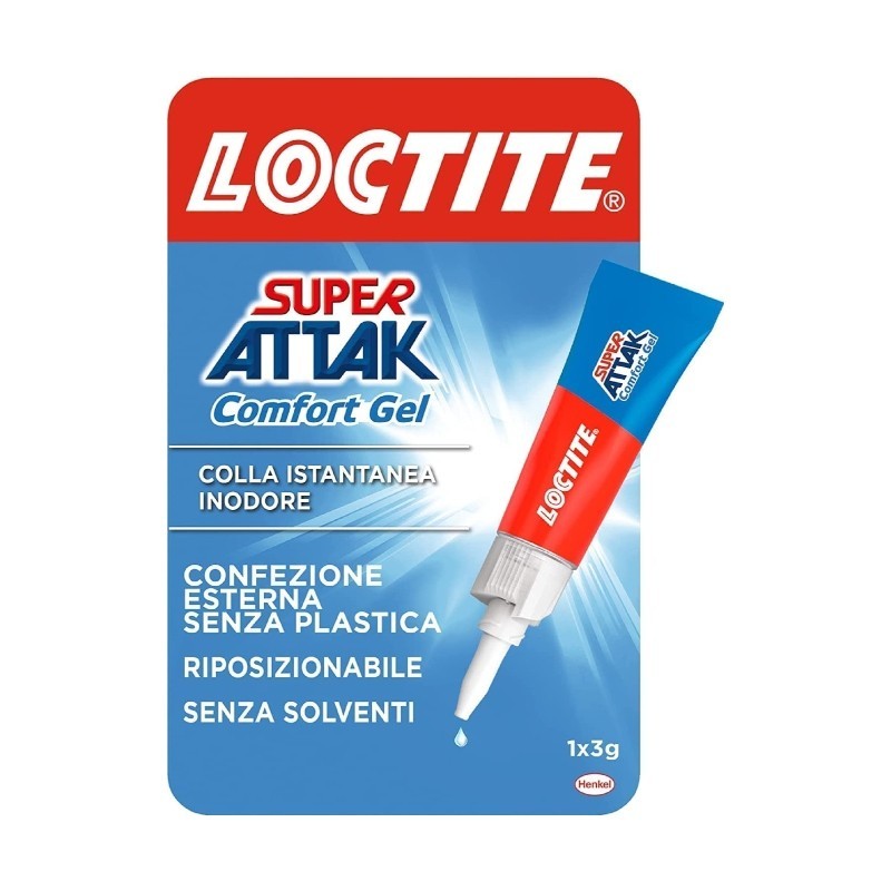 LOCTITE - Super Attak Comfort Gel - Odourless Instant Glue 3 G