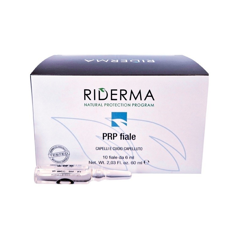 RIDERMA - Prp - Hair and Scalp Treatment 10 Vials Of 6 Ml
