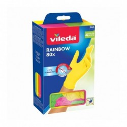 Rainbow - 80 Colorful Nitrile Gloves - Size M/L