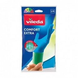 Extra Comfort - 1 Pair Of Latex Gloves - Size L