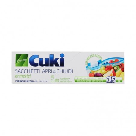 CUKI - Open And Close - 15 Hermetic And Reusable Pouches