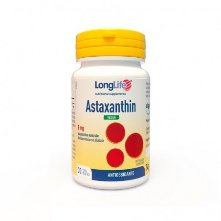 LONGLIFE - Astaxanthin Vegan - Antioxidant Supplement 30 Tablets