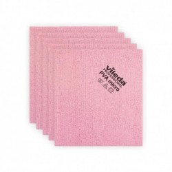 PVAmicro - 5 microfiber cloths - Red