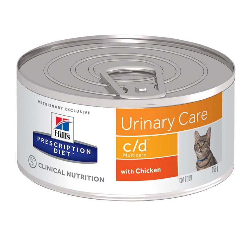 prescription diet feline c d urinary care chicken wet cat food 24x156g