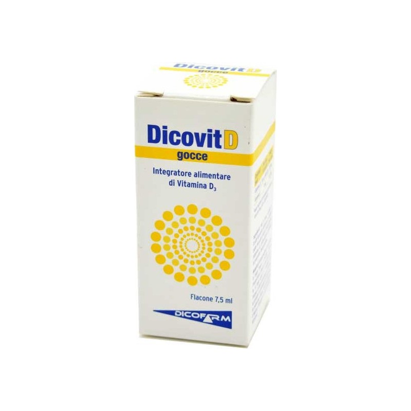 DICOFARM - Dicovit D - Vitamin D Dietary Supplement - 7.5 Ml Bottle